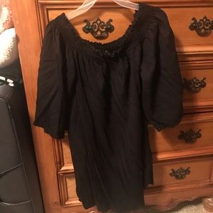 Black off the shoulder dress!